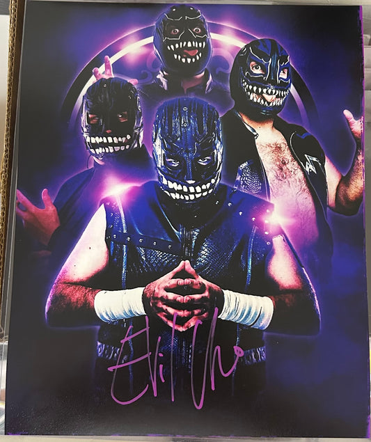 Evil Uno AEW Signed 8x10 Color Photo (Comes w/COA)