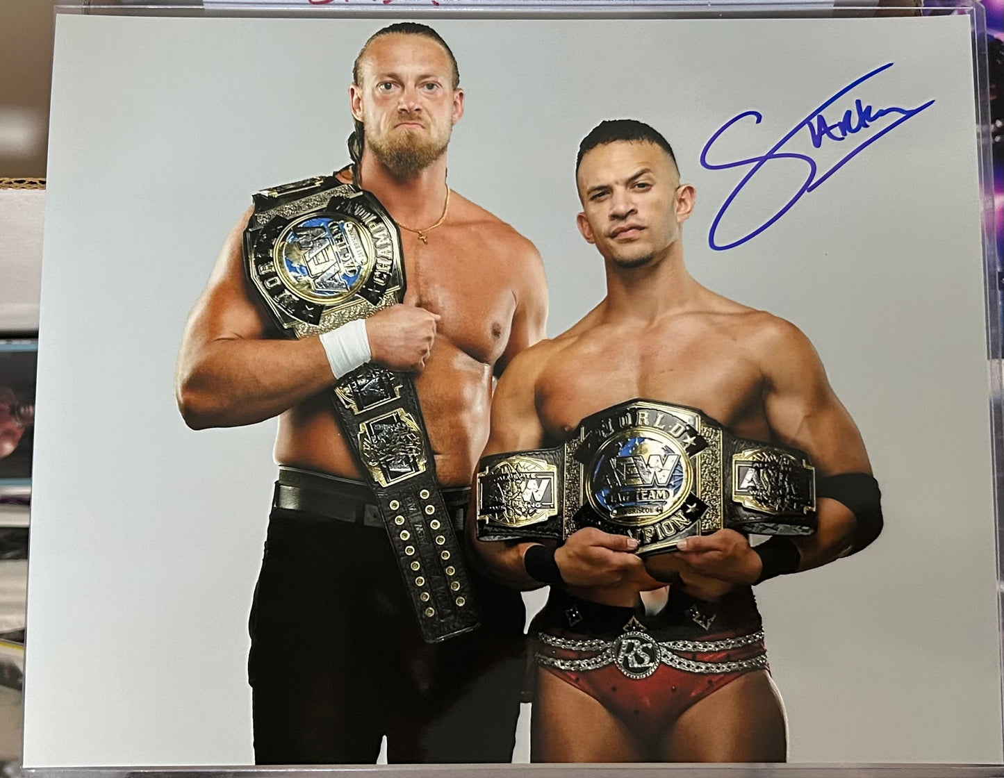 Ricky Starks (Ricky Saints) Signed 8x10 Color Photo (Comes w/COA)