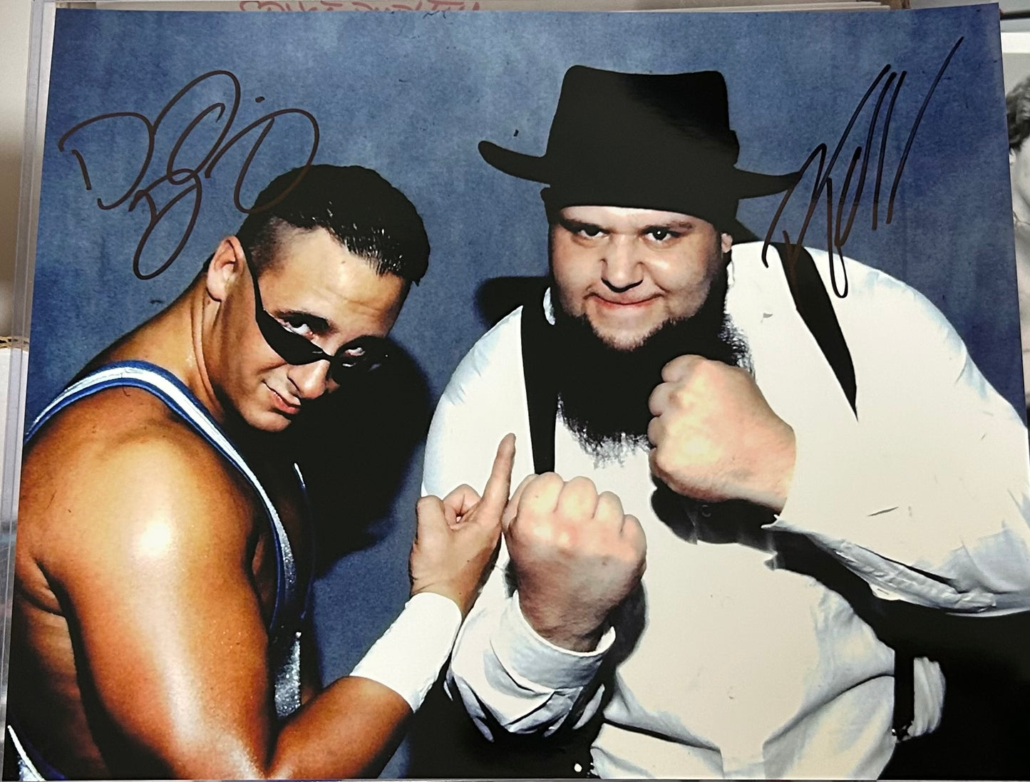 Danny Doring & Roadkill ECW Dual Signed 8x10 Color Photo (Comes w/COA)