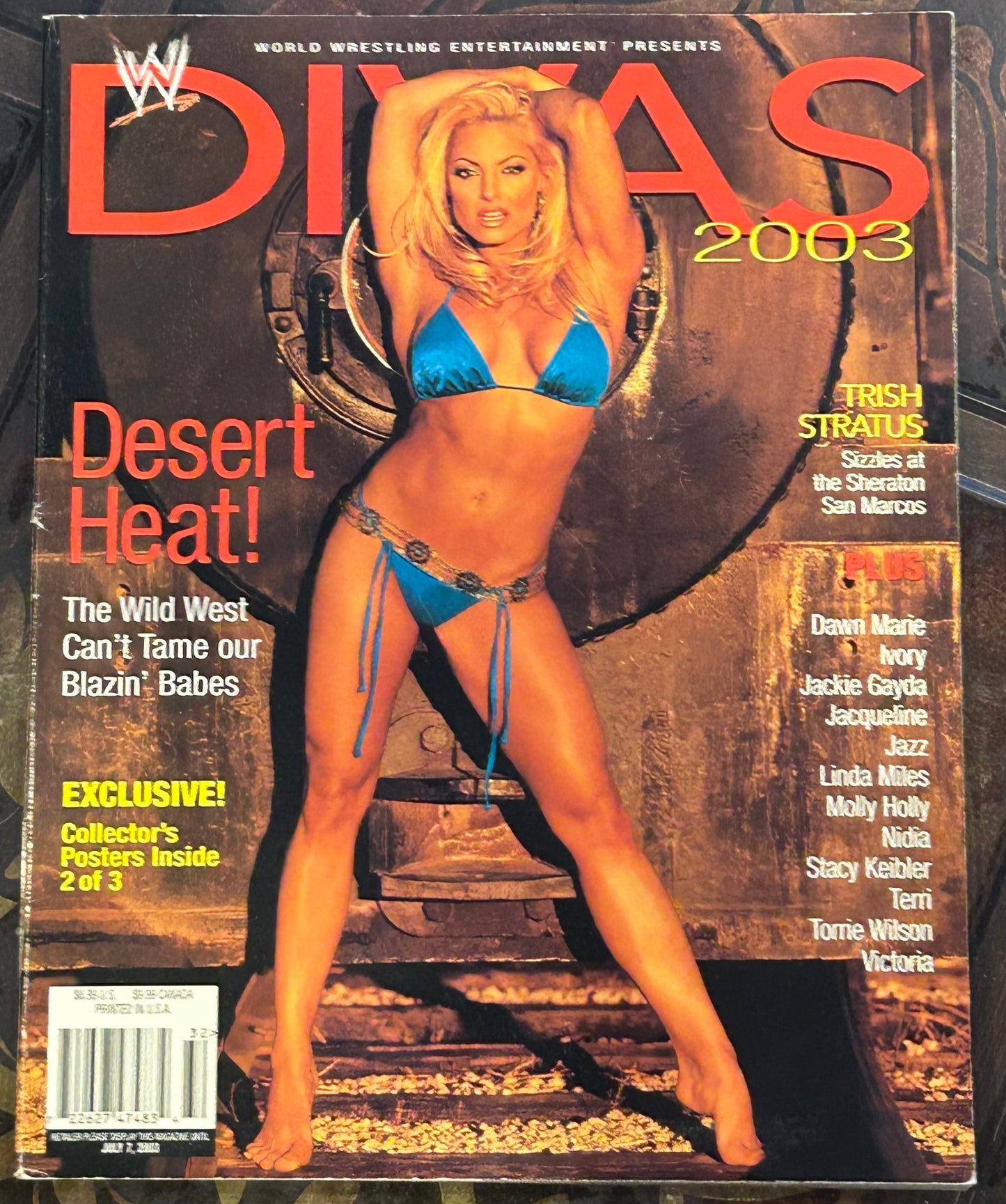 * WWE Divas 2003 “Desert Heat” Magazine (Trish Stratus, Keibler, Dawn Marie & more)