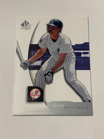 Don Mattingly 2005 Upper Deck SP Authentic Card New York Yankees
