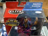 Razor Ramon SIGNED WWE Mattel Flashback Elite Action Figure (JSA Authenticated)