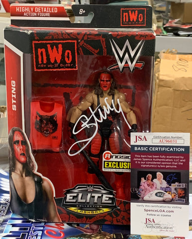 Sting SIGNED WWE Mattel Wolfpack Exclusive Elite Action Figure (JSA Authenticated)