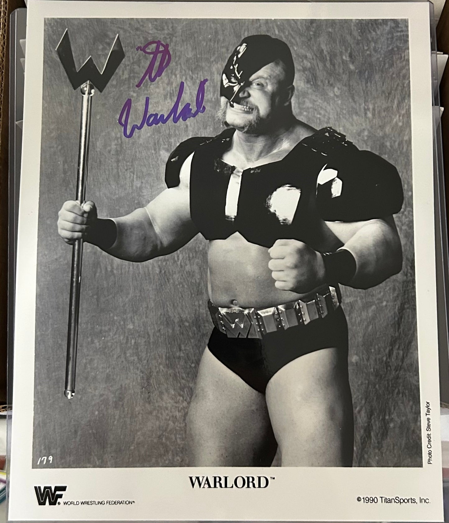 Warlord Signed 8x10 Color Photo (Comes w/COA)