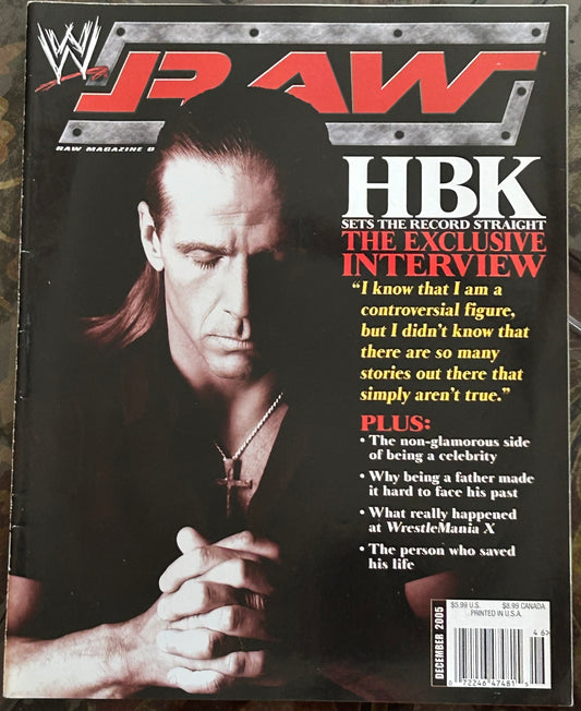 * WWE RAW Magazine December 2005 (Shawn Michaels)