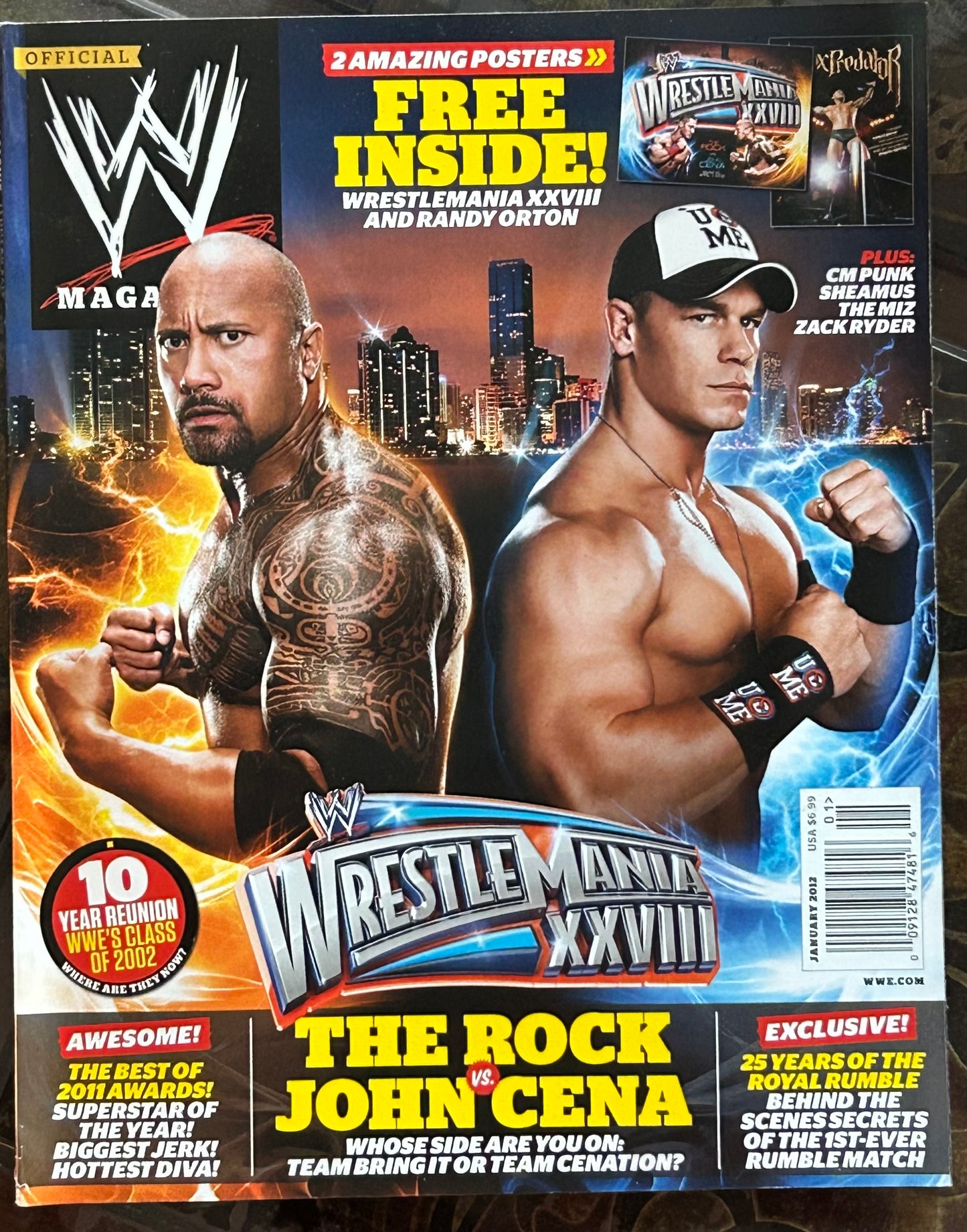 * WWE Magazine January 2012 (The Rock, John Cena)