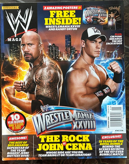 * WWE Magazine January 2012 (The Rock, John Cena)