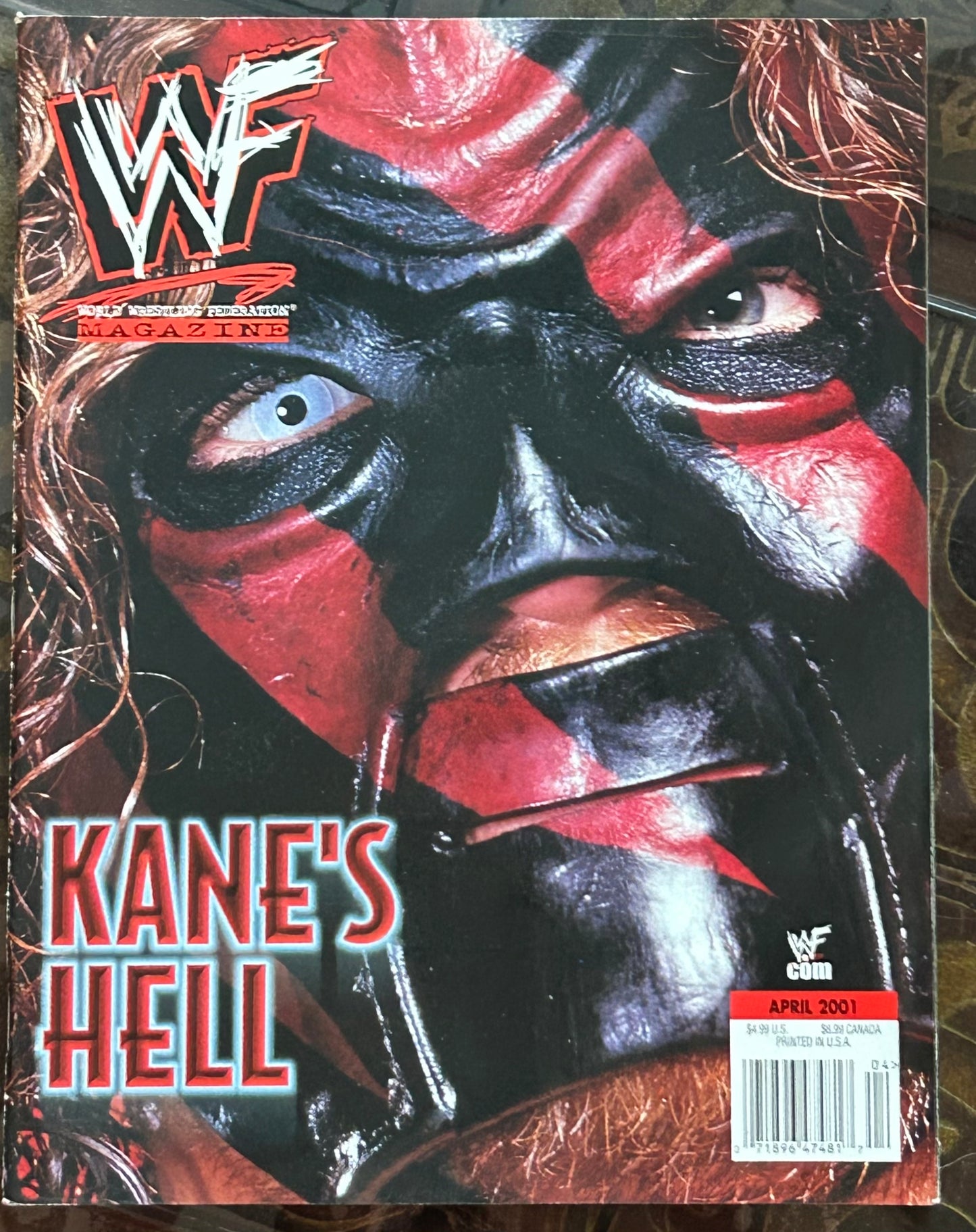 * WWE Magazine April 2001 (Double Sided Poster of The APA)