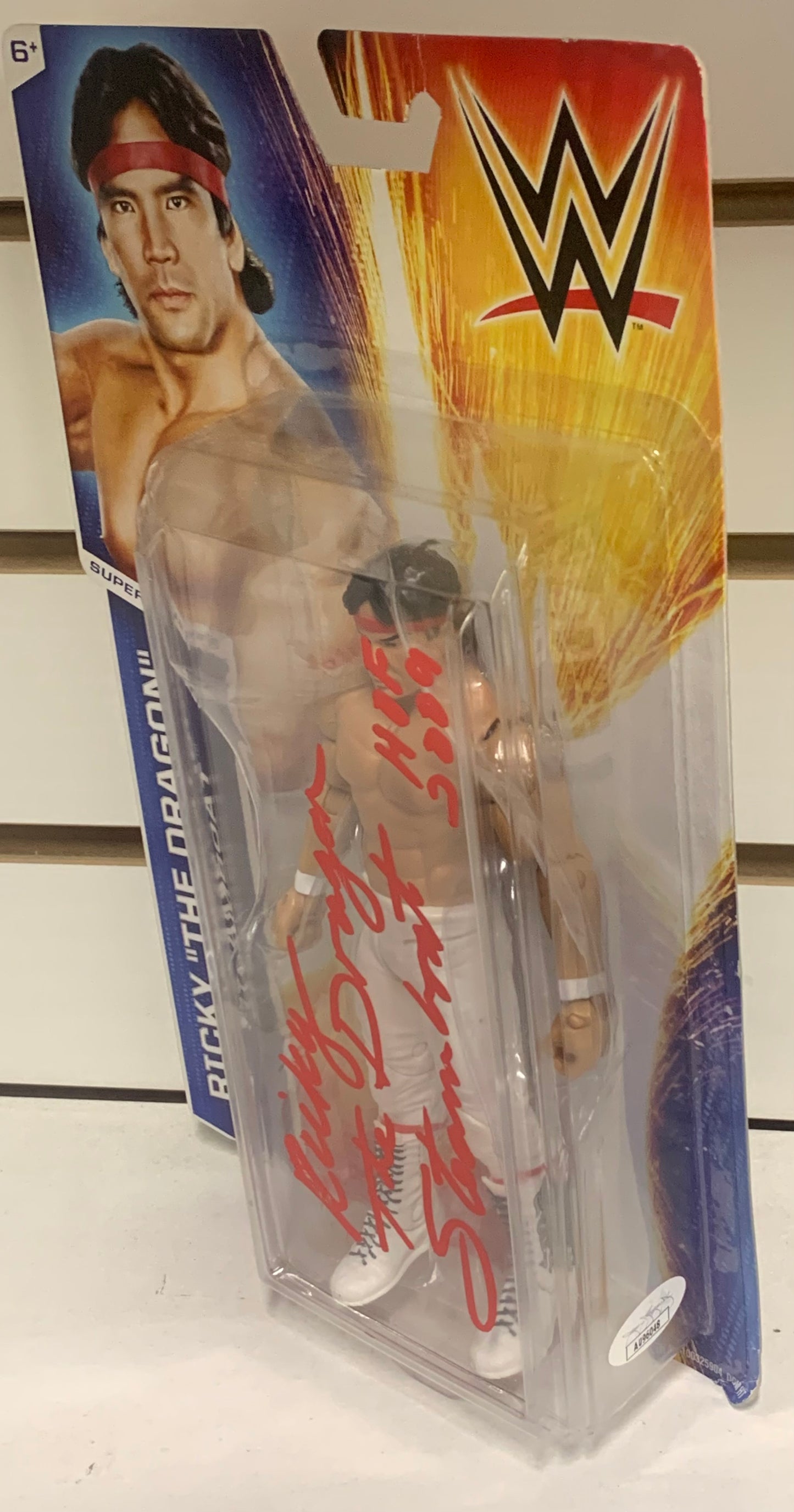 Ricky “The Dragon” Steamboat SIGNED & Inscribed WWE Mattel Figure (JSA Authenticated)