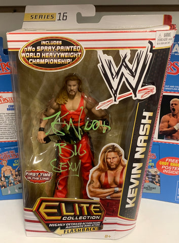 Kevin Nash SIGNED WWE Flashback Elite Series 16 Action Figure (JSA Authenticated)