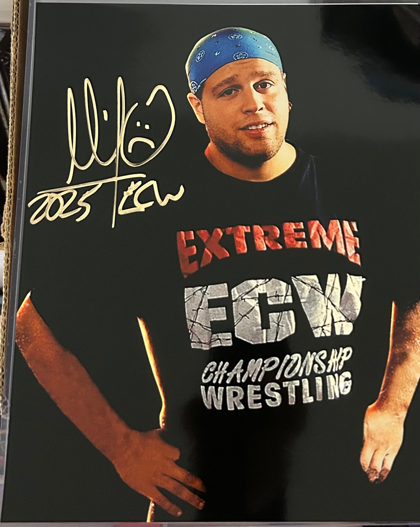 Mikey Whipwreck Signed ECW 8x10 Color Photo (Comes w/COA)