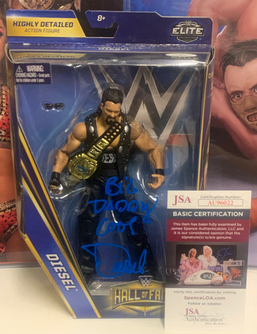 Diesel SIGNED & Inscribed “Big Daddy Cool” WWE Mattel “Hall of Fame” Elite Action Figure (JSA Authenticated)