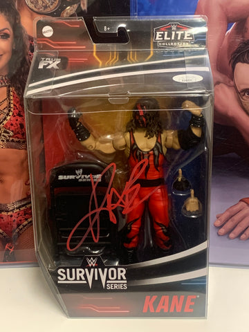 Kane SIGNED WWE Mattel Elite “Survivor Series” Action Figure(JSA Authenticated)