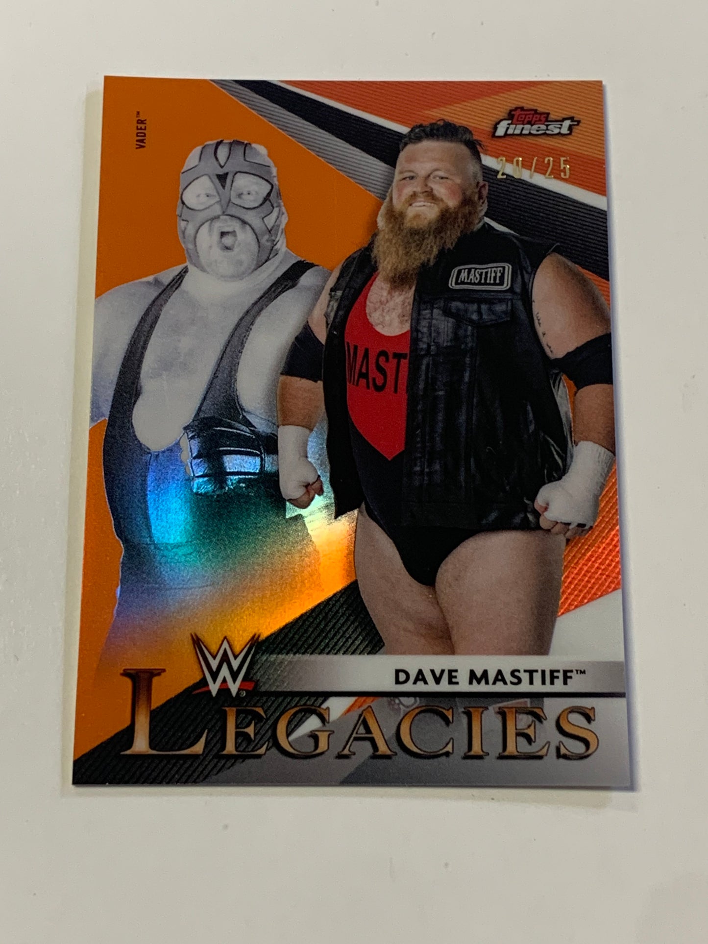 Vader & Dave Mastiff 2021 WWE Topps Finest “Legacies” Refractor #/25