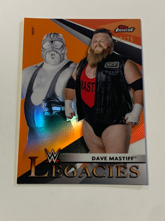 Vader & Dave Mastiff 2021 WWE Topps Finest “Legacies” Refractor #/25