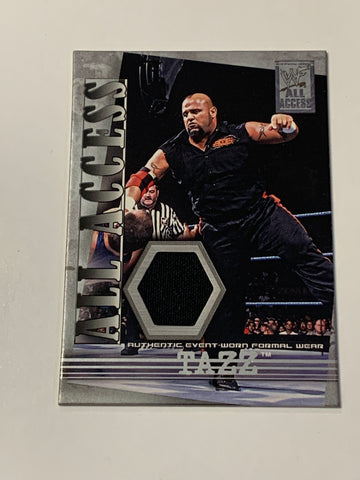Tazz Taz WWE 2002 Fleer Authentic Ring-Worn Material Card