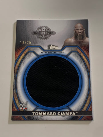 Tommaso Ciampa 2021 WWE Topps Undisputed Authentic Mat Relic Card #16/25 HUGE PIECE