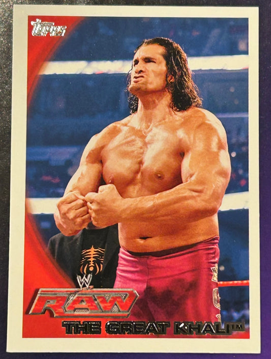 * The Great Khali 2010 WWE Topps Card