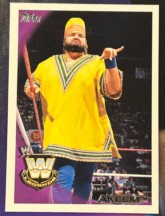 * Akeem 2010 WWE Topps Card