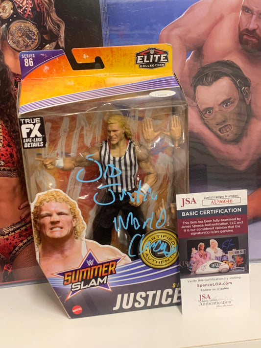 Sid Justice SIGNED WWE Mattel “Summer Slam” Elite Action Figure (JSA COA)