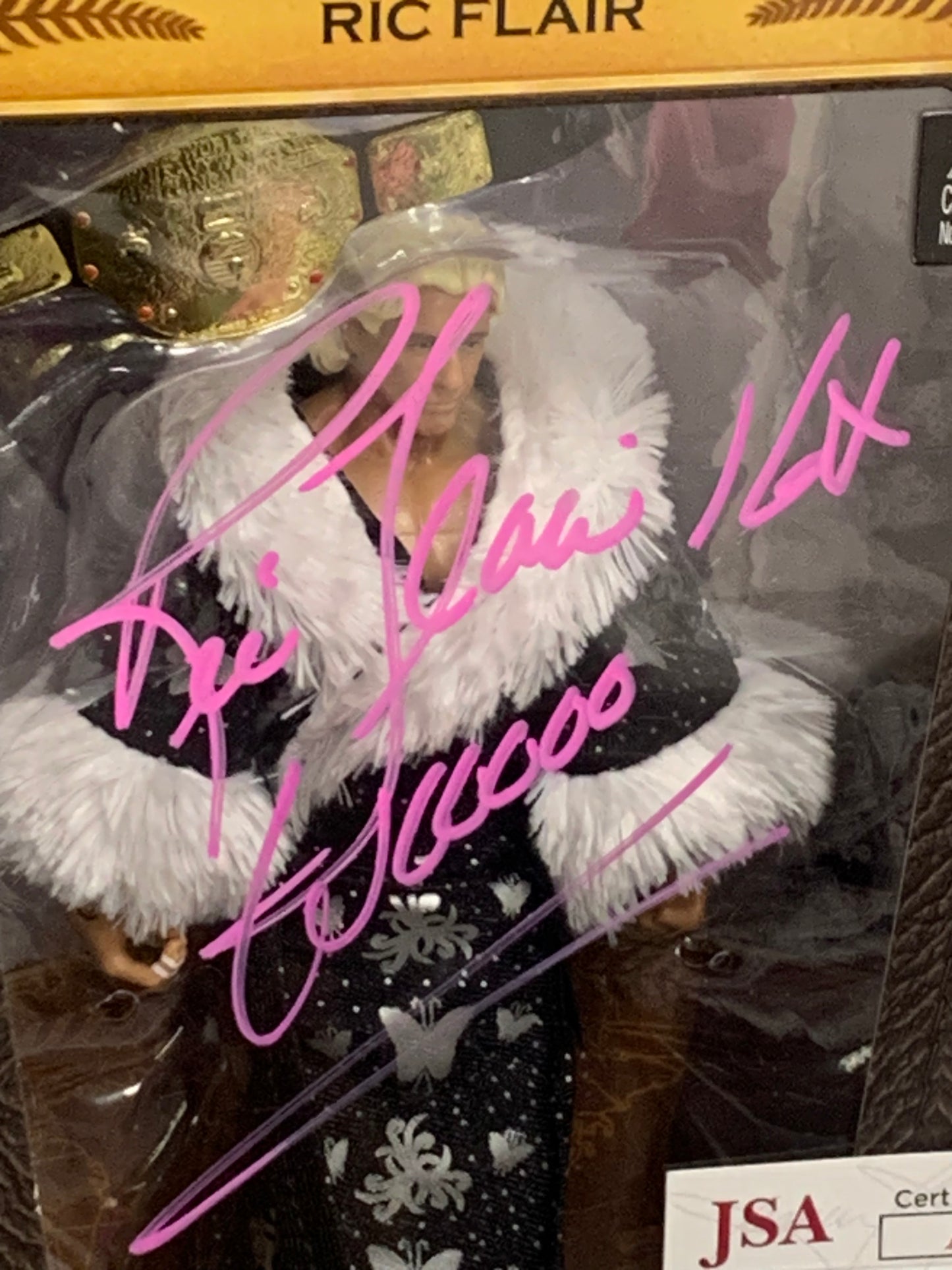 “The Nature Boy” Signed & Inscribed WWE Mattel Defining Moments Elite Action Figure (JSA COA)