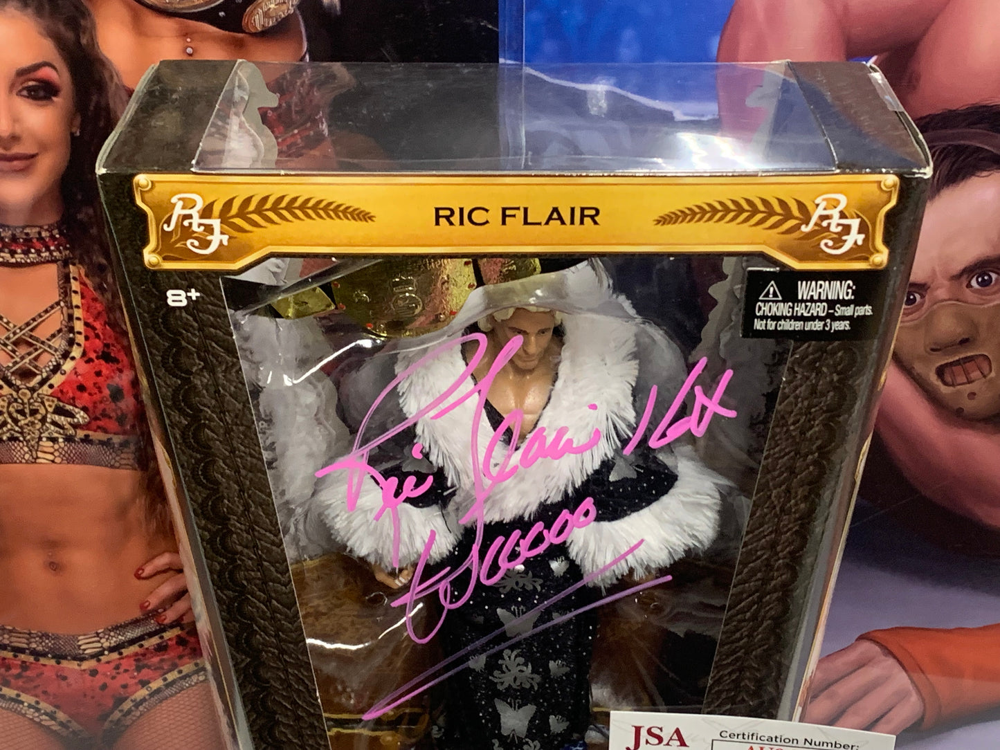 “The Nature Boy” Signed & Inscribed WWE Mattel Defining Moments Elite Action Figure (JSA COA)