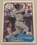 Juan Soto 2024 Topps “1989 Silver Foil” Baseball Insert Card