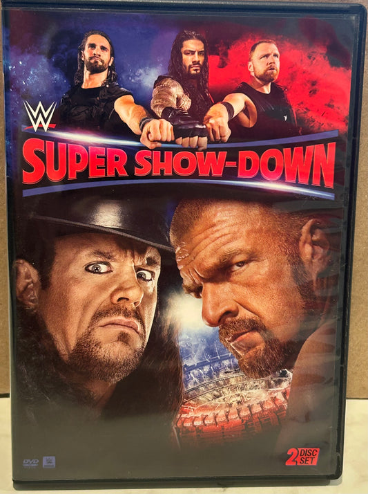 + WWE DVD “Super Show-Down” 2018 (2-Disc Set) SHIELD, Undertaker, Triple H and more