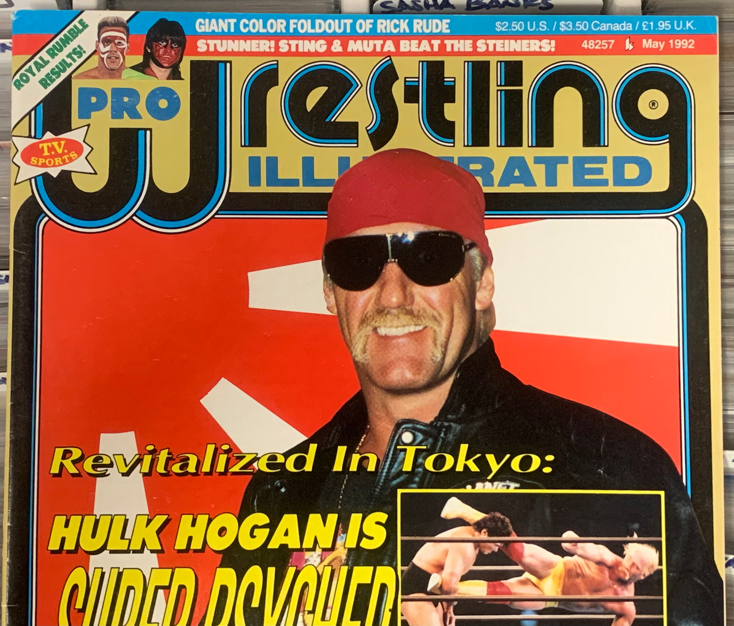 PWI Hulk Hogan Pro Wrestling Illustrated Magazine May 1992 (Rick Rude Poster)