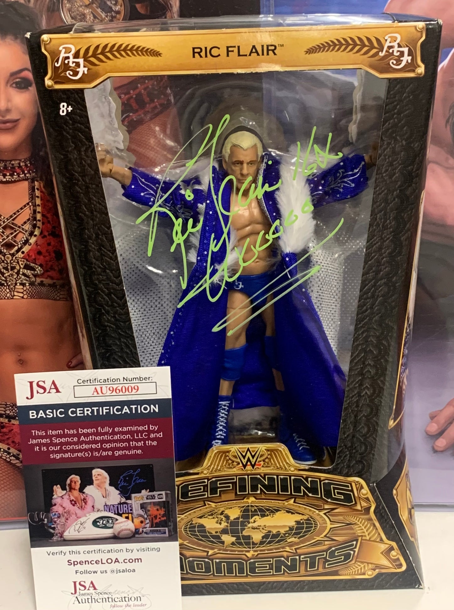 “The Nature Boy” Signed & Inscribed WWE Mattel Defining Moments Elite Action Figure (JSA COA)
