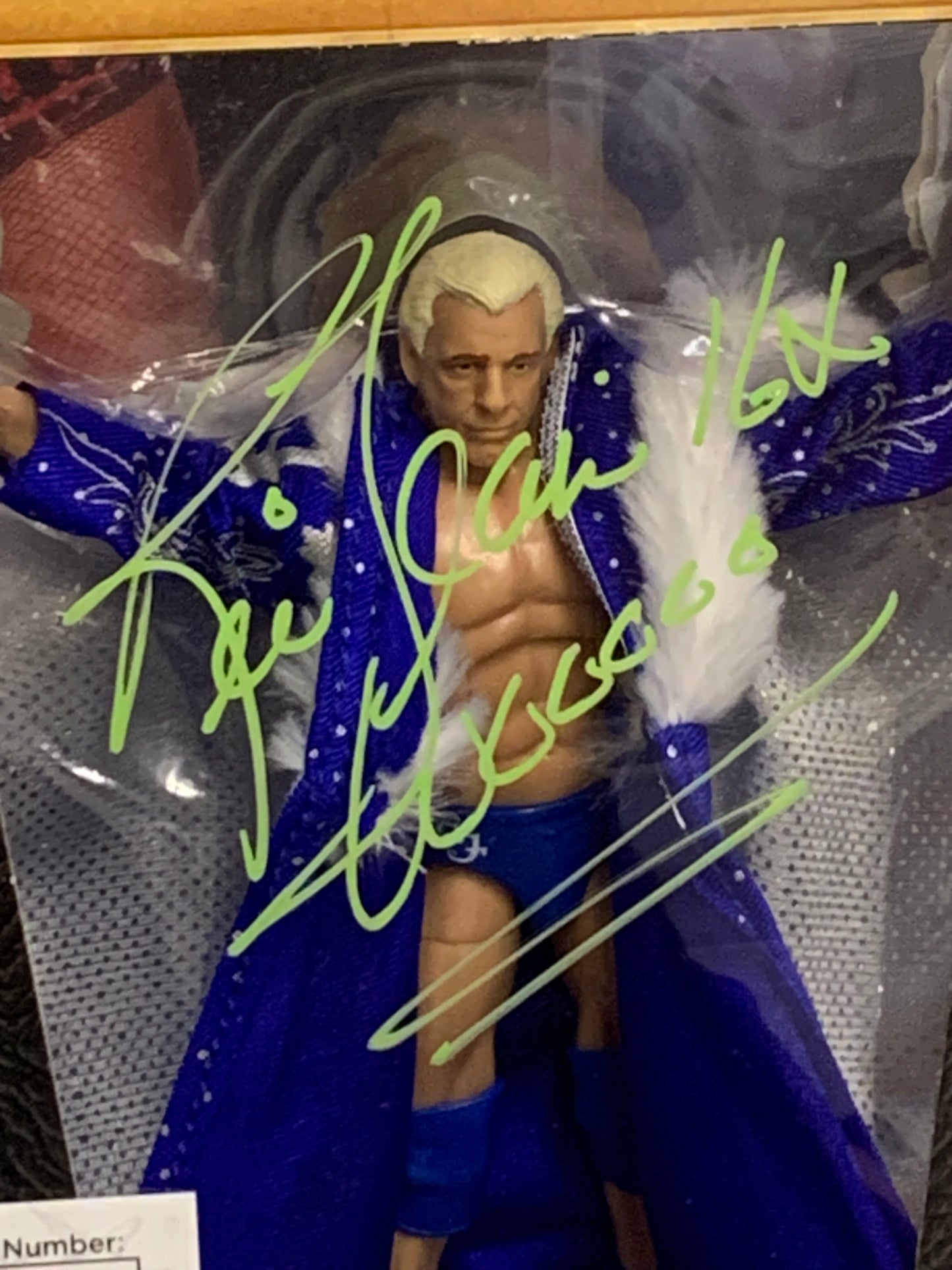 “The Nature Boy” Signed & Inscribed WWE Mattel Defining Moments Elite Action Figure (JSA COA)
