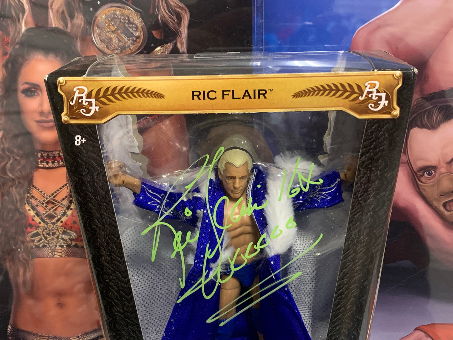 “The Nature Boy” Signed & Inscribed WWE Mattel Defining Moments Elite Action Figure (JSA COA)