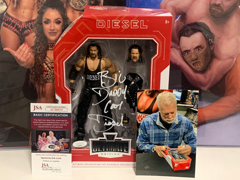 Diesel SIGNED & Inscribed WWE Mattel Ultimate Edition Elite Action Figure (JSA Authenticated)