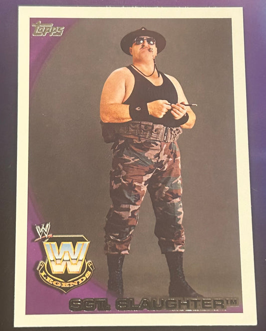 * Sgt Slaughter 2010 WWE Topps Card