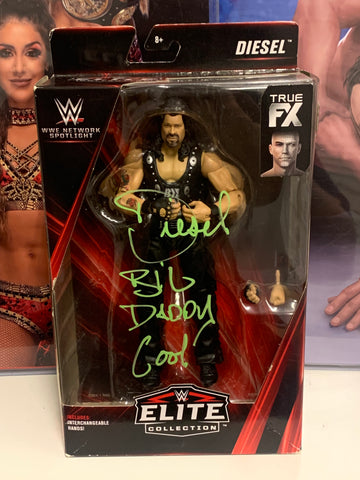 Diesel SIGNED WWE Mattel Elite Action Figure (JSA Authenticated)