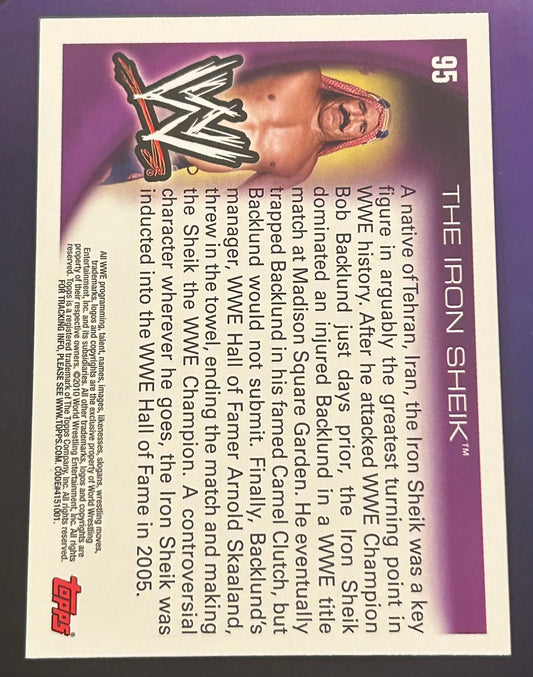 * Iron Sheik 2010 WWE Topps Card
