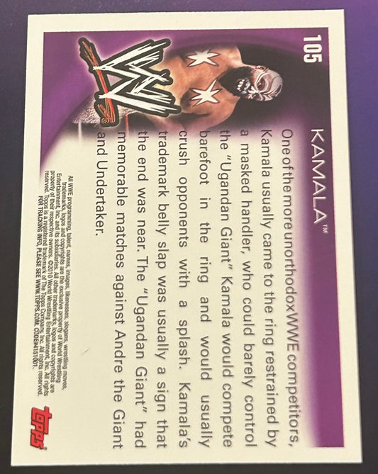 * Kamala 2010 WWE Topps Card