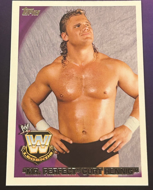 * Mr Perfect 2010 WWE Topps Card