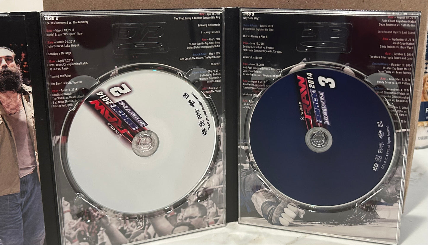 + WWE DVD “The Best of RAW & Smack Down 2014” (3- Disc Set)