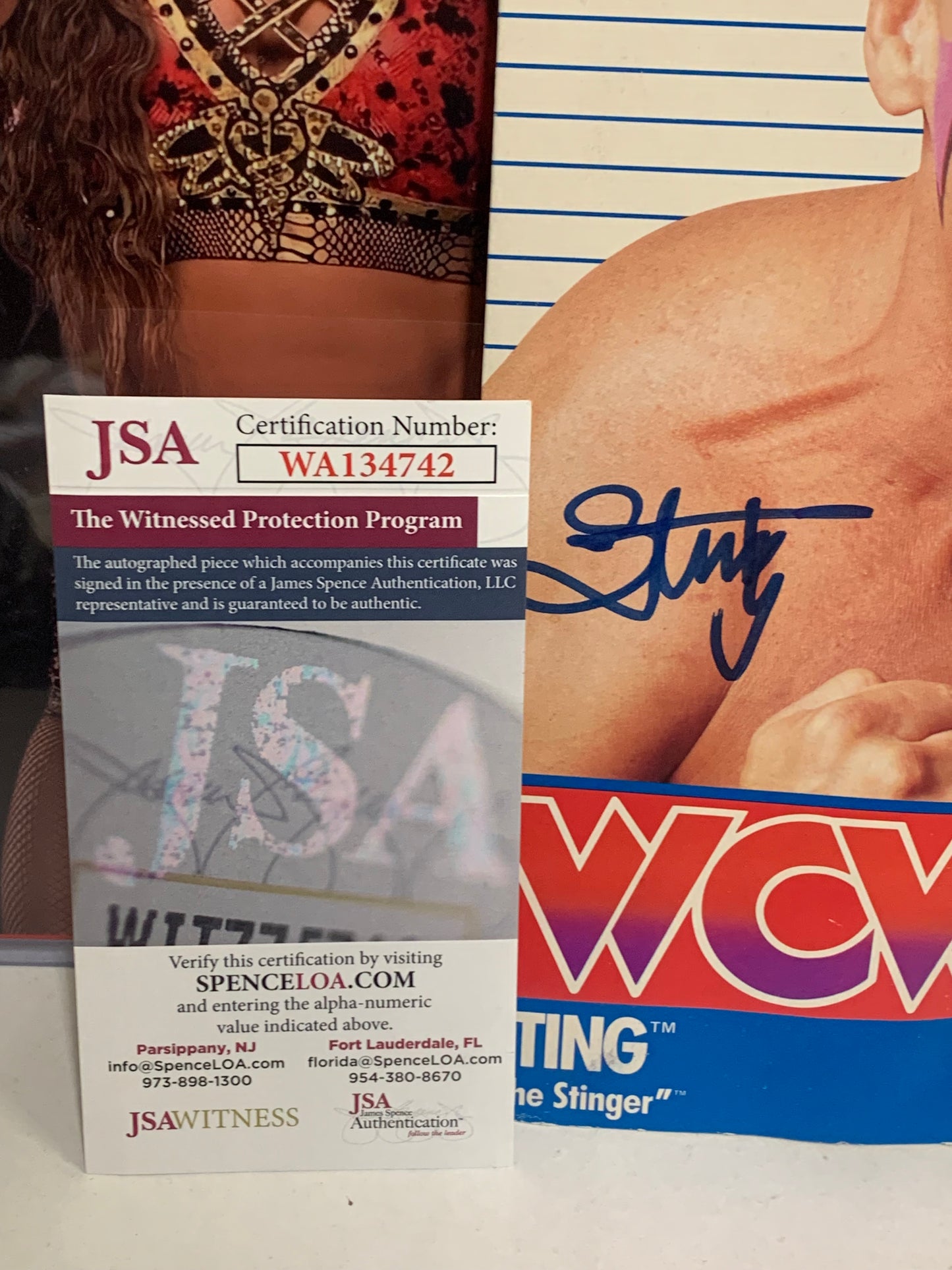 Sting SIGNED WCW Sealed Galoob Action Figure (JSA Authenticated) VERY RARE