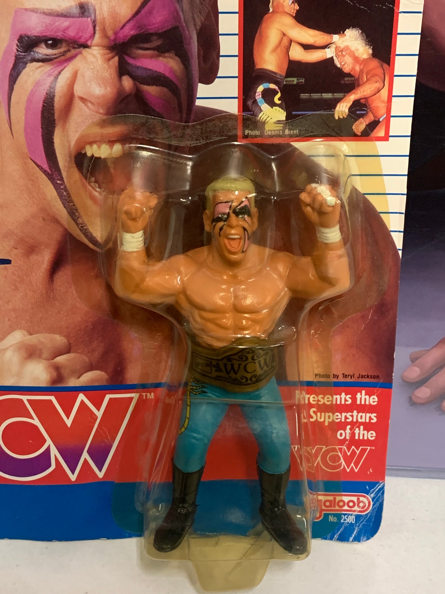 Sting SIGNED WCW Sealed Galoob Action Figure (JSA Authenticated) VERY RARE