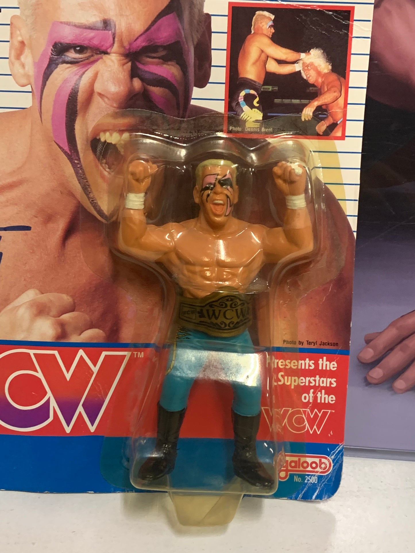Sting SIGNED WCW Sealed Galoob Action Figure (JSA Authenticated) VERY RARE