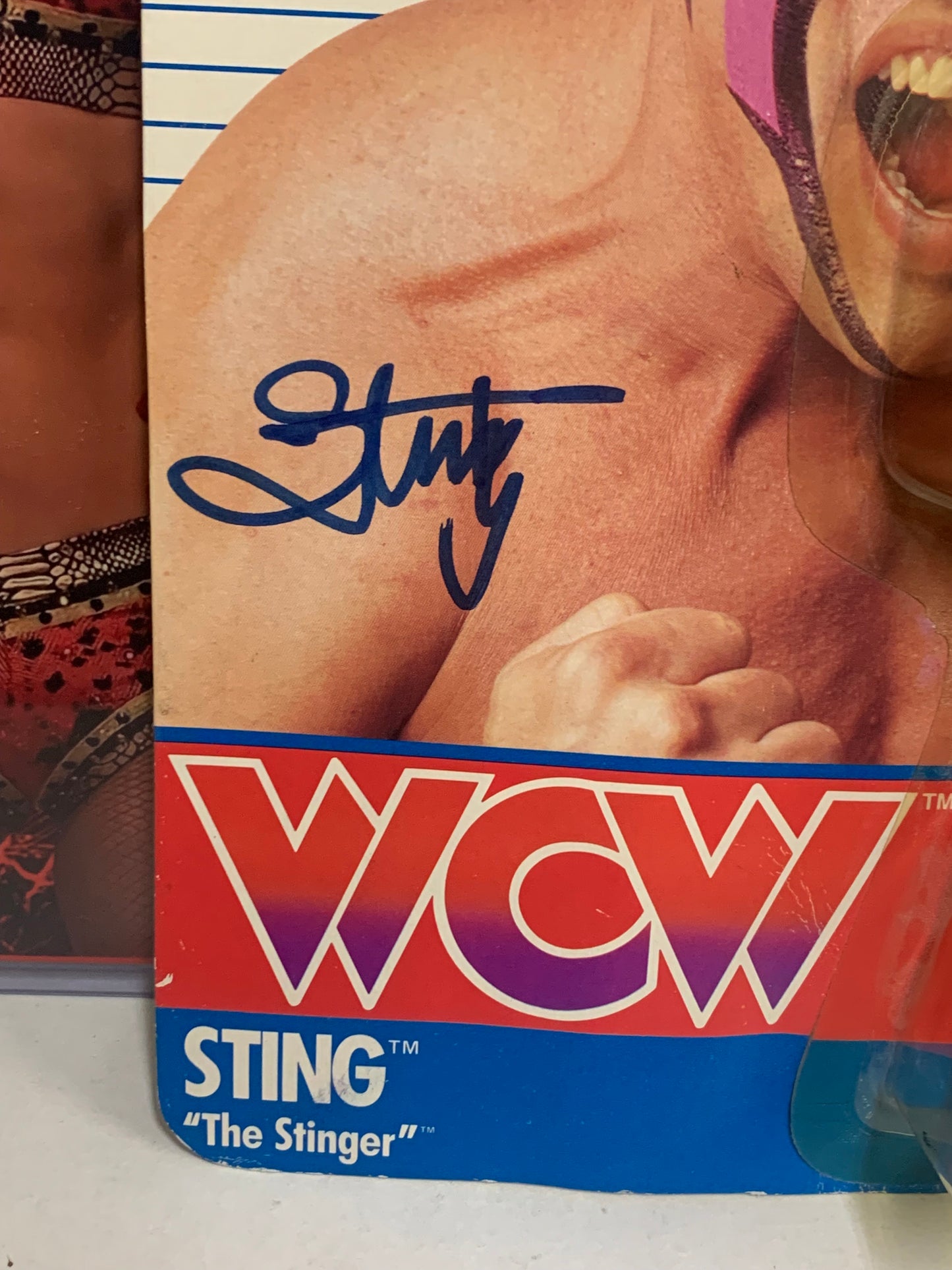 Sting SIGNED WCW Sealed Galoob Action Figure (JSA Authenticated) VERY RARE
