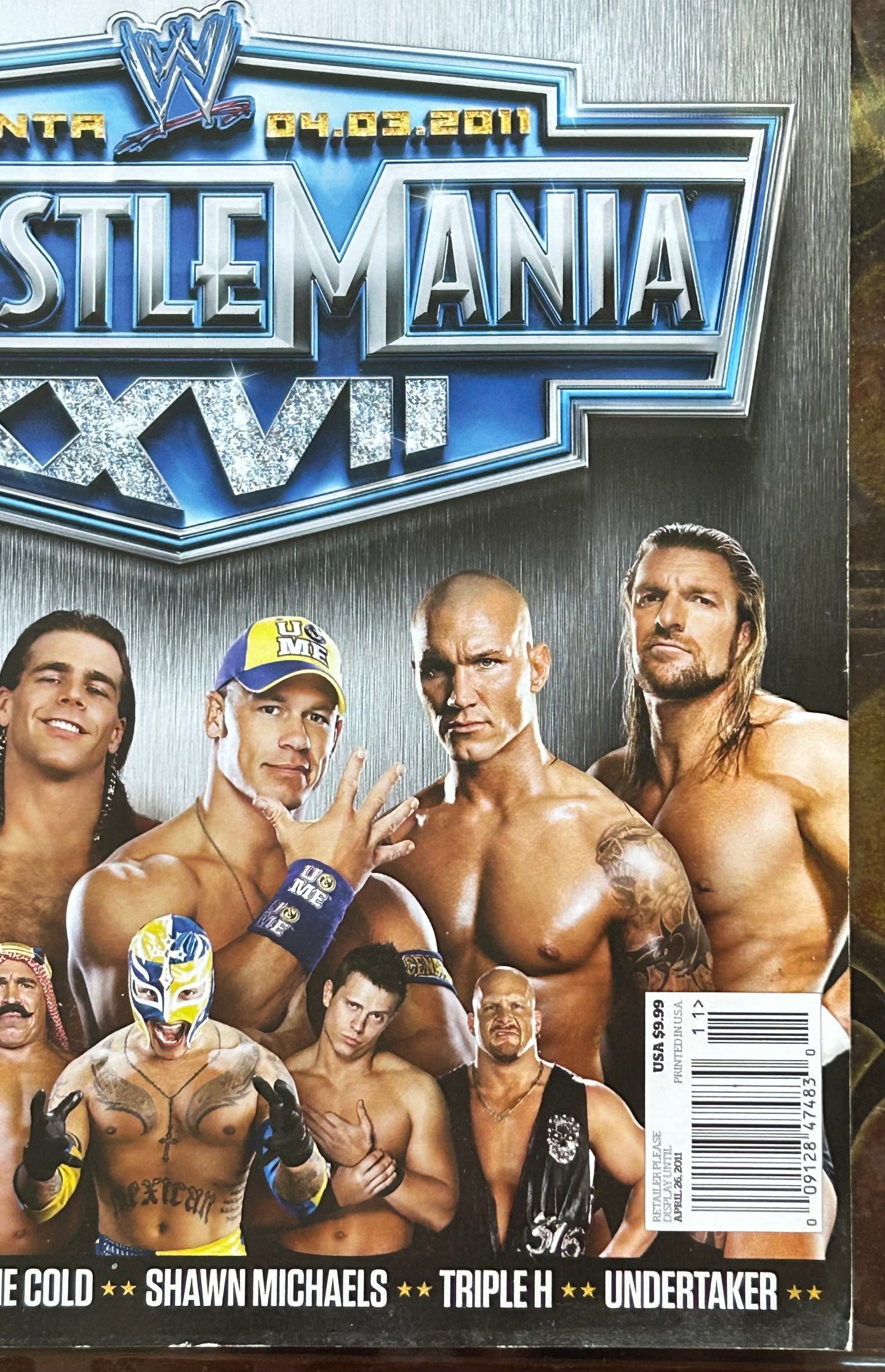 * WWE Wrestlemania 27 Atlanta 2011 Full Color Magazine
