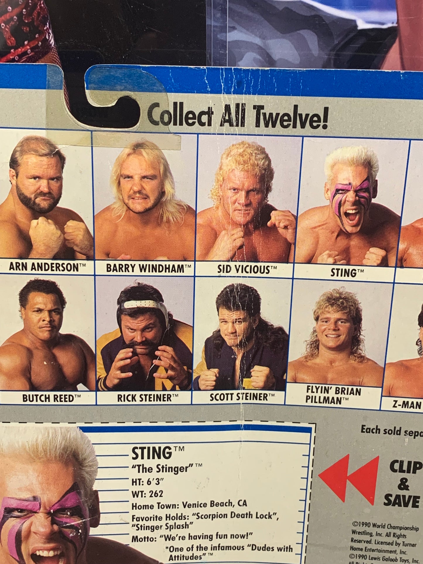 Sting SIGNED WCW Sealed Galoob Action Figure (JSA Authenticated) VERY RARE