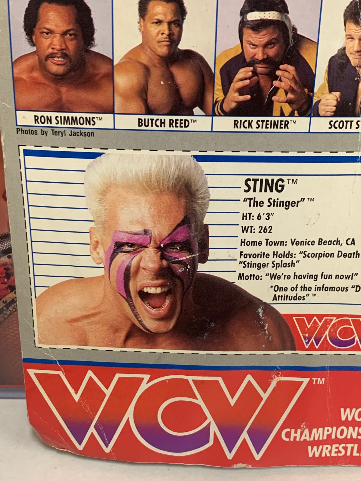 Sting SIGNED WCW Sealed Galoob Action Figure (JSA Authenticated) VERY RARE