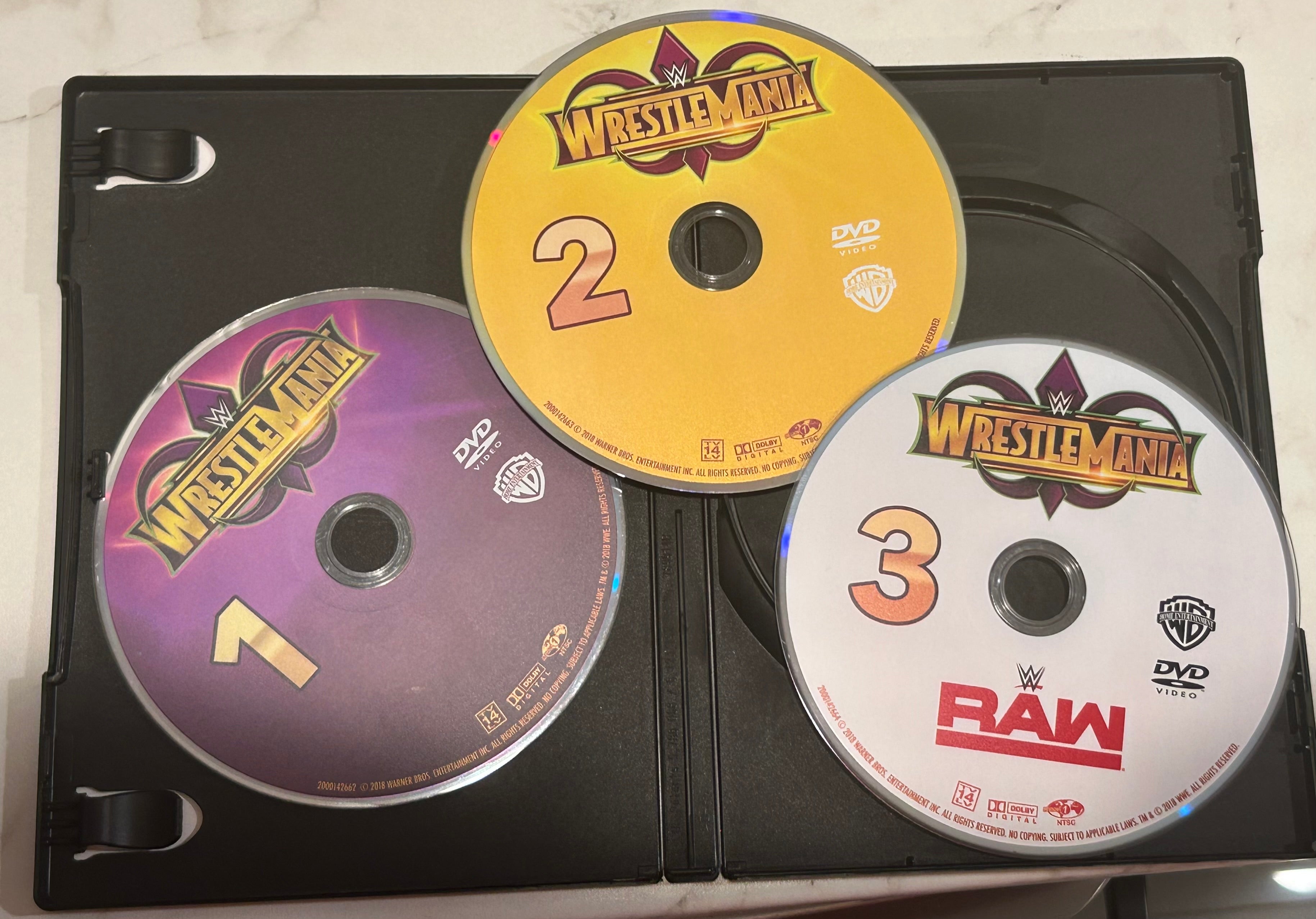 WWE DVD “Wrestlemania 34” (3-Disc Set) – The Wrestling Universe