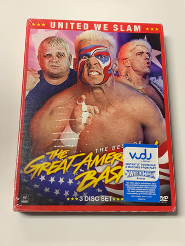 The Best of The Great American Bash DVD (3-Disc Set) Sealed NWA WCW WWE