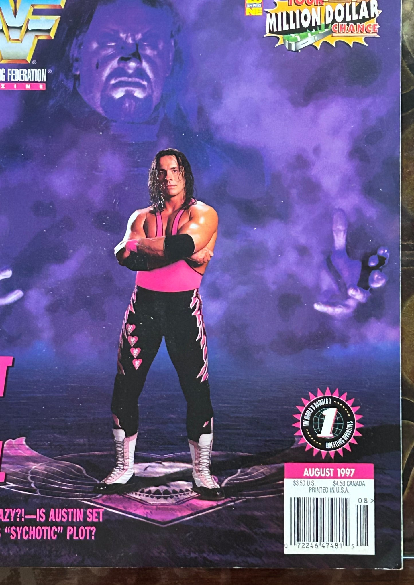 * WWE Magazine August 1997 (Includes 9 WWE Cards Inside)