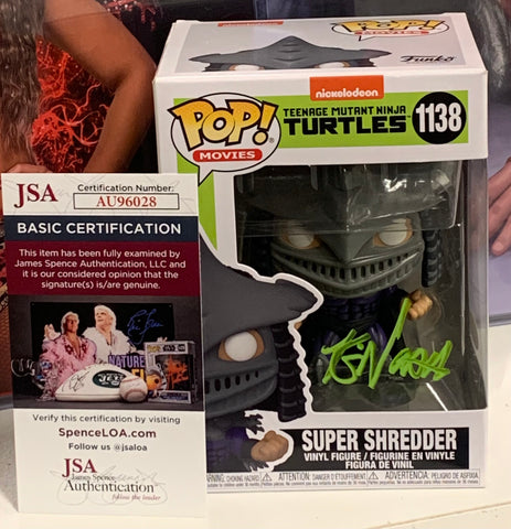 Super Shredder TMNT Funko Pop SIGNED by KEVIN NASH (JSA Authenticated)